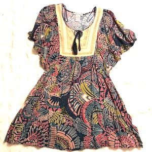 “Flying Tomato” short boho dress